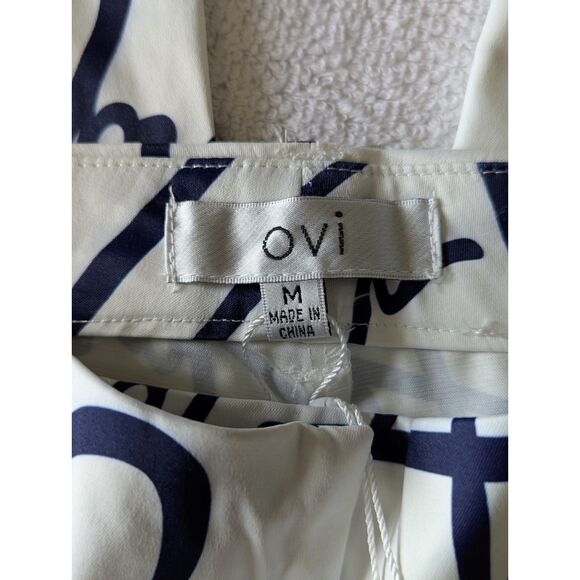 NWT Ovi graffiti party dressy ankle pants Sz M - Picture 8 of 11
